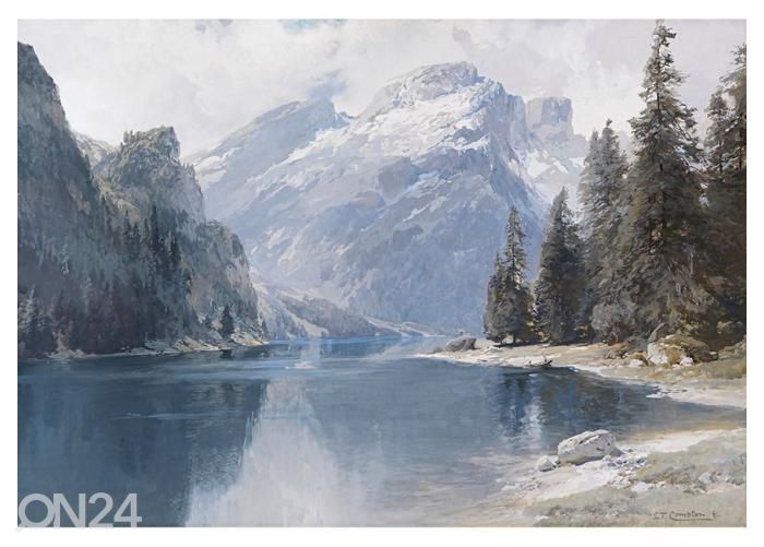 Флисовые фотообои Pragser Wildsee by Edward Theodore Compton 416x290 см увеличить