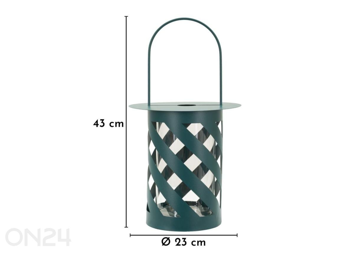 Фонарь Saturno Ø 23x43 см, цвет «teal» (бирюзовый) увеличить размеры