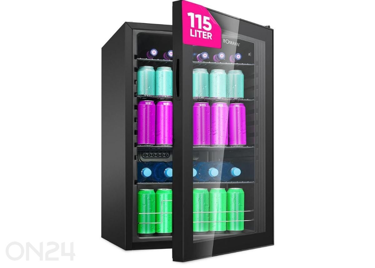 Холодильник со стеклянной дверью Bomann KSG7290 увеличить