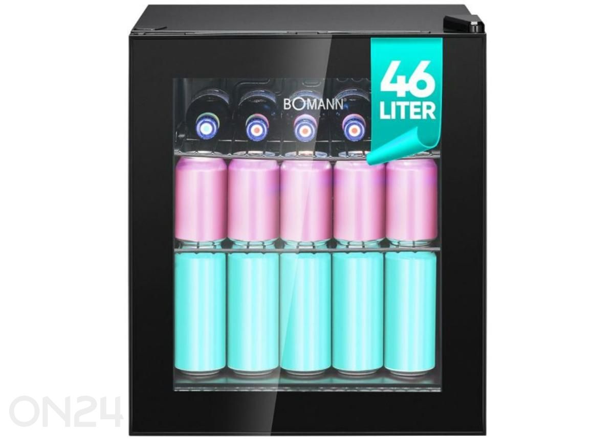 Холодильник со стеклянной дверью Bomann KSG7291 увеличить