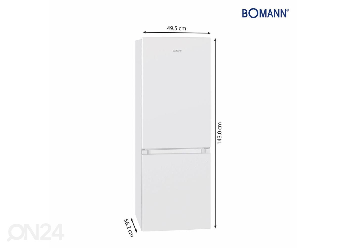 Холодильник Bomann KG320.2W белый увеличить размеры