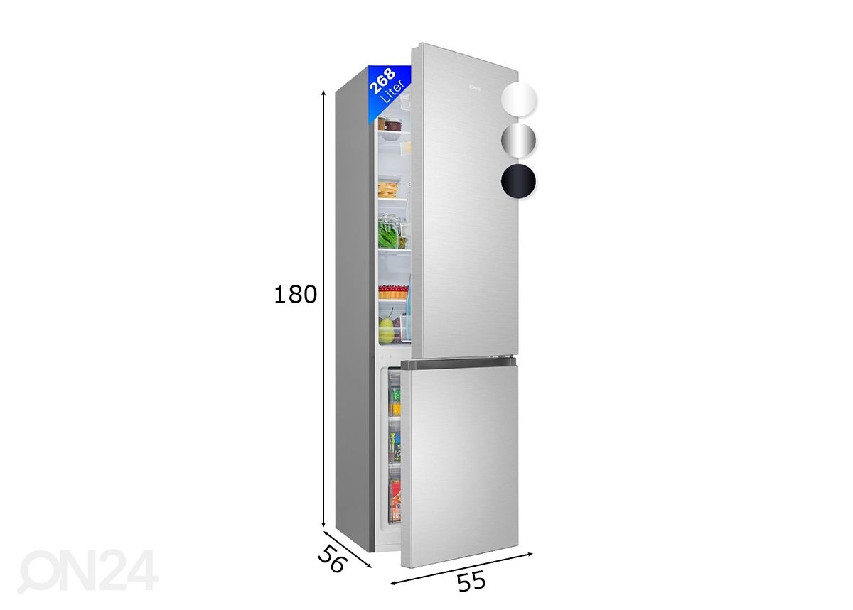 Холодильник Bomann KG7353IX увеличить размеры