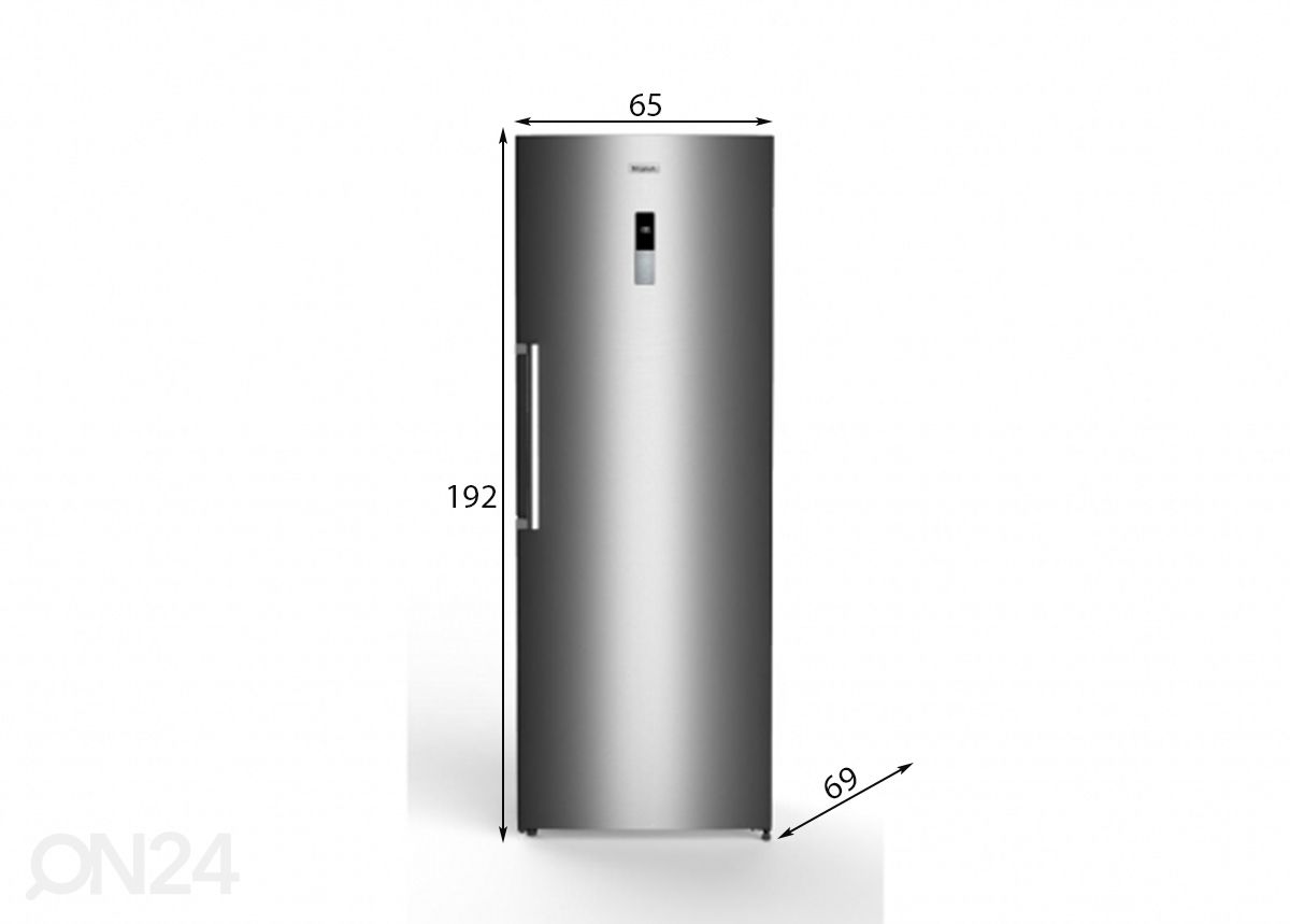 Холодильник Frigelux RA445XE inox увеличить размеры