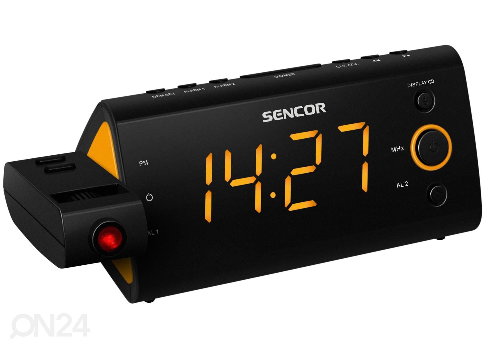 Часы-радио Sencor SRC330OR, черный / оранжевый увеличить