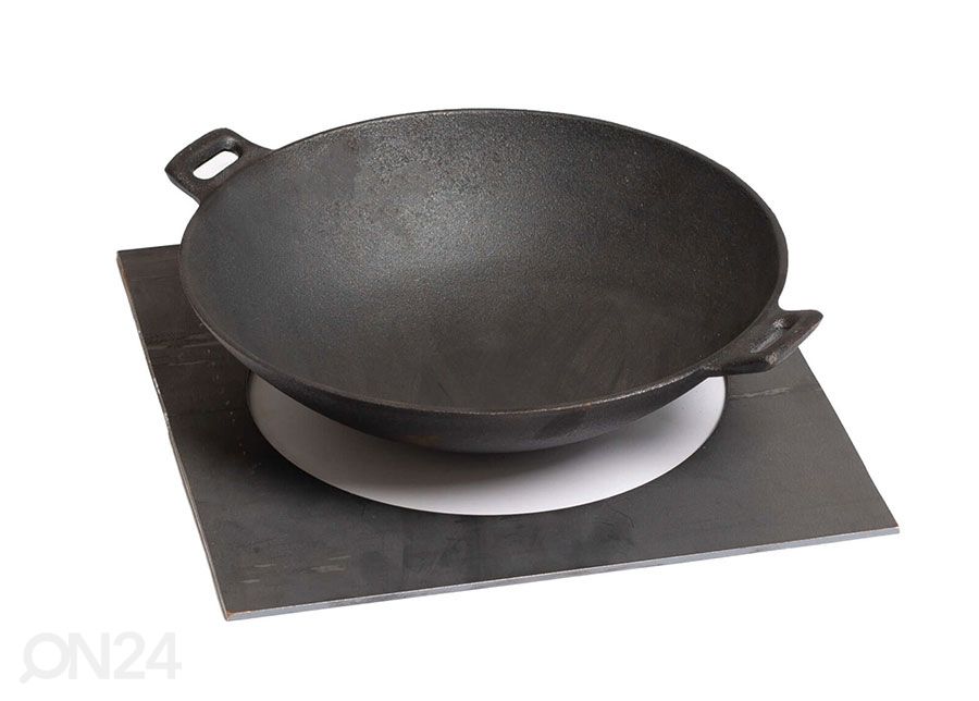 Чугунный вок Ø 30 см с адаптером увеличить