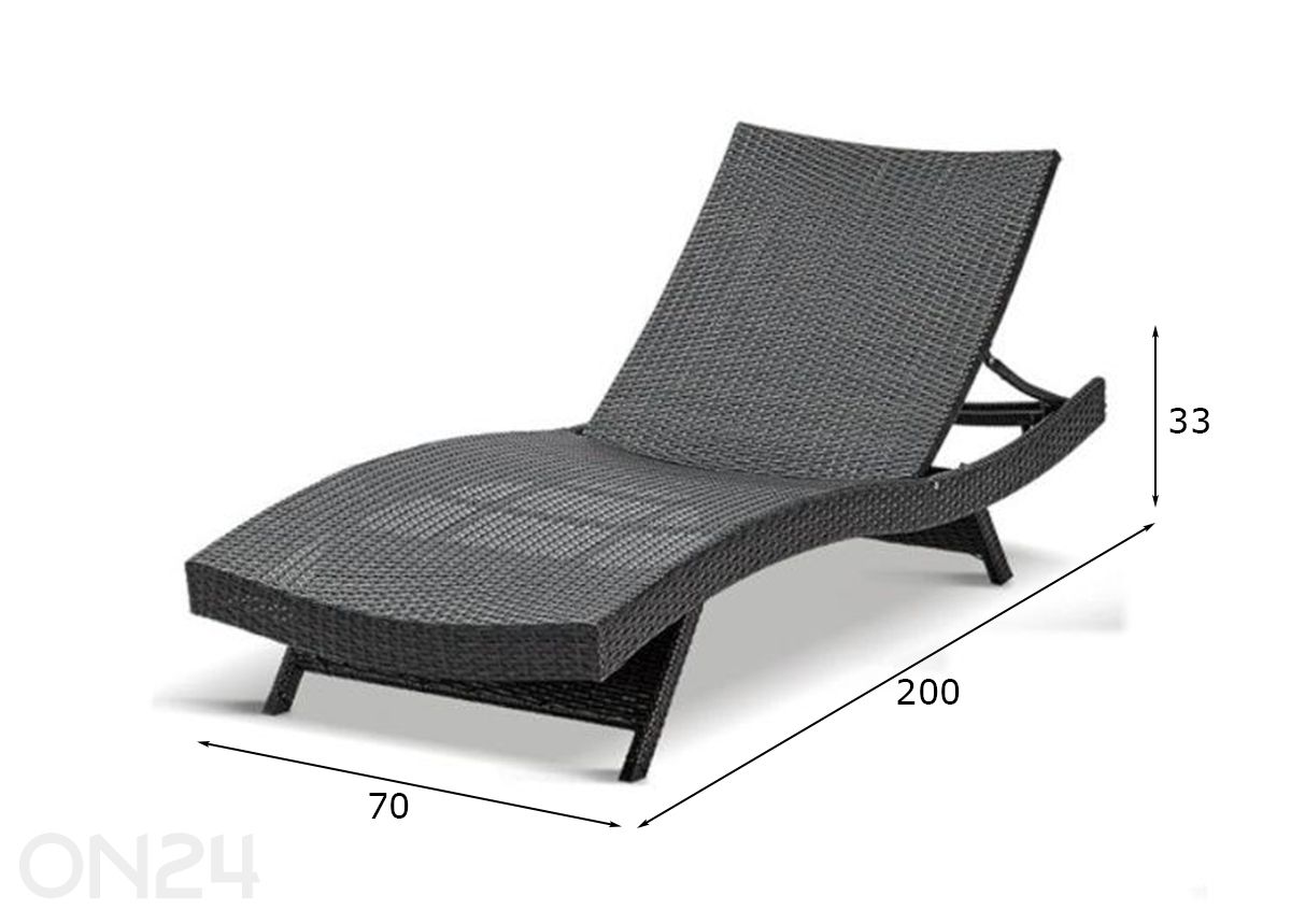 Шеслонг Grizly увеличить размеры