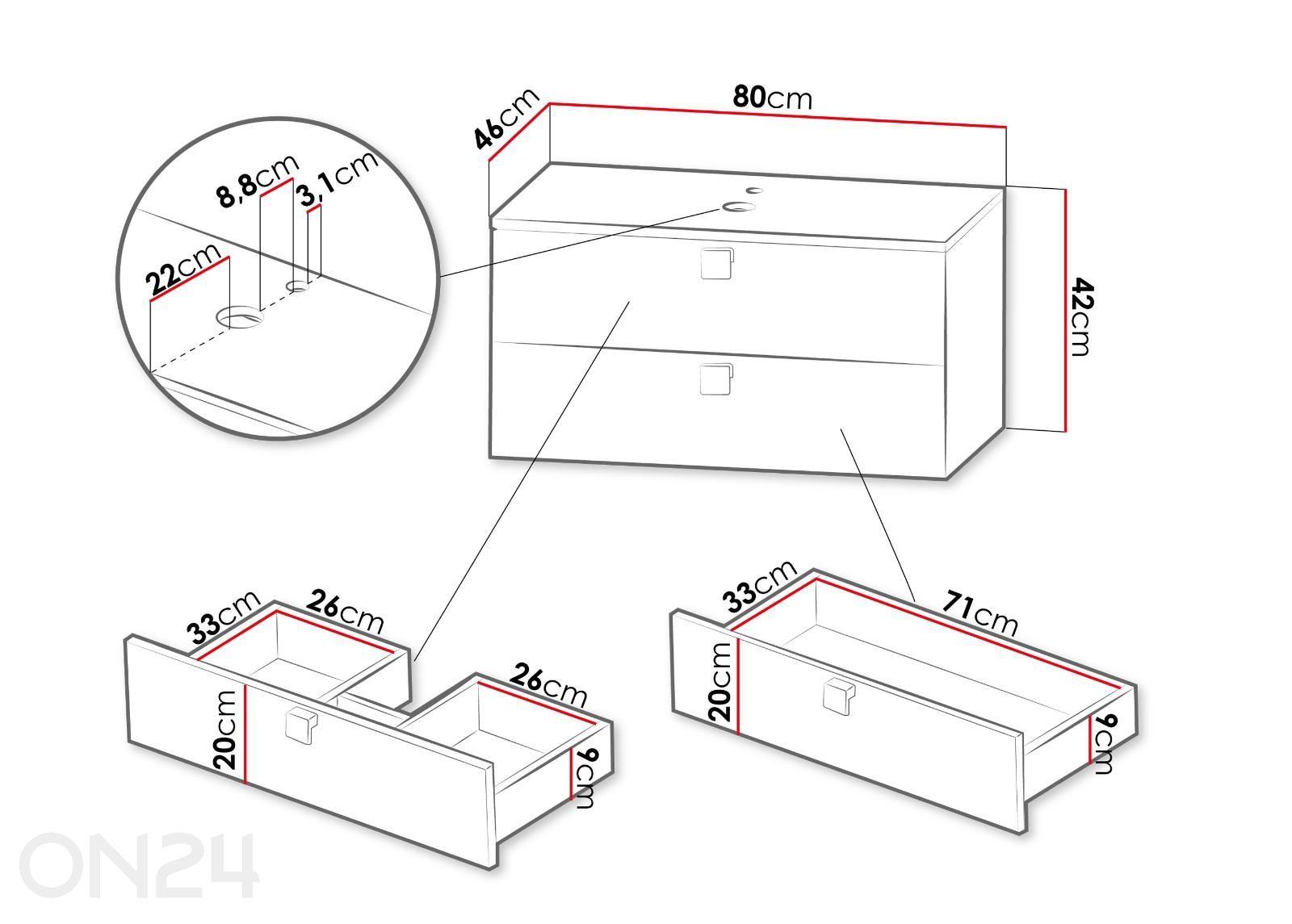 Шкафчик для ванной Gariano + раковина увеличить размеры