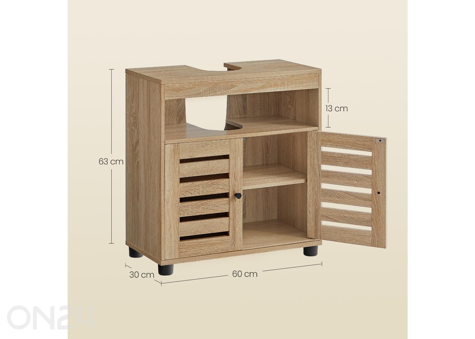 Шкафчик под раковину увеличить размеры