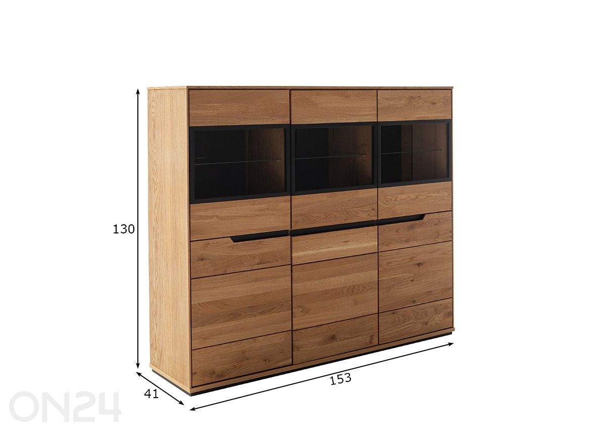 Шкаф-витрина Araya увеличить размеры