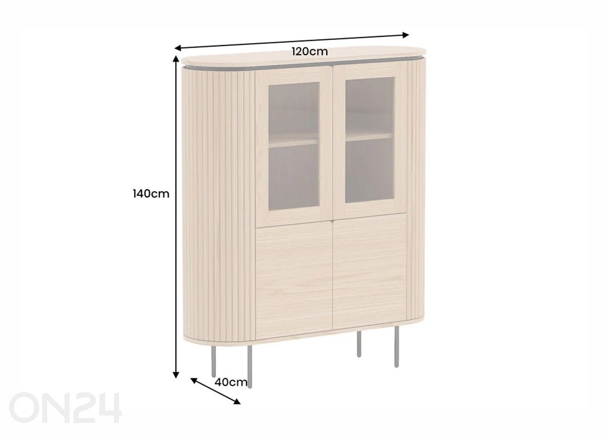 Шкаф-витрина Atelier увеличить размеры