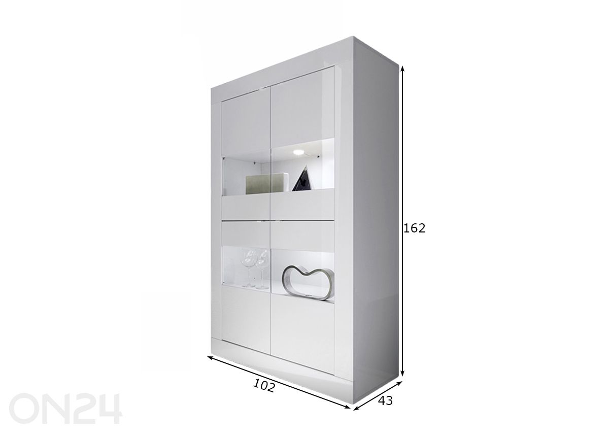 Шкаф-витрина Basic увеличить размеры