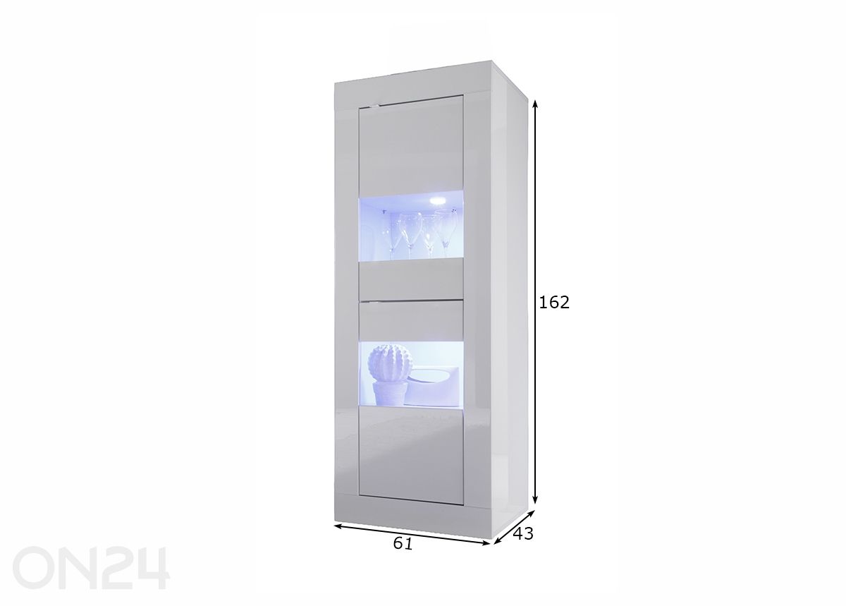 Шкаф-витрина Basic 61 см увеличить размеры