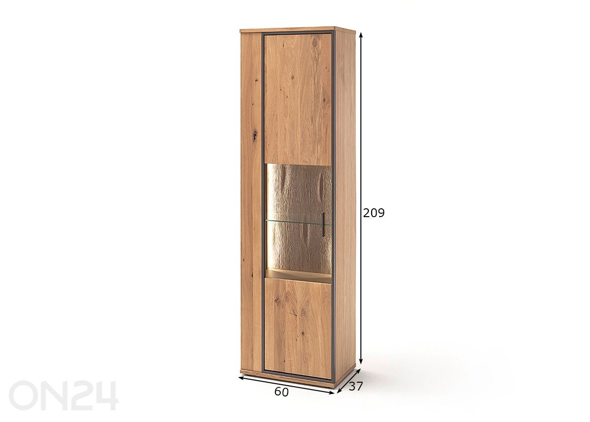 Шкаф-витрина Campinas увеличить размеры