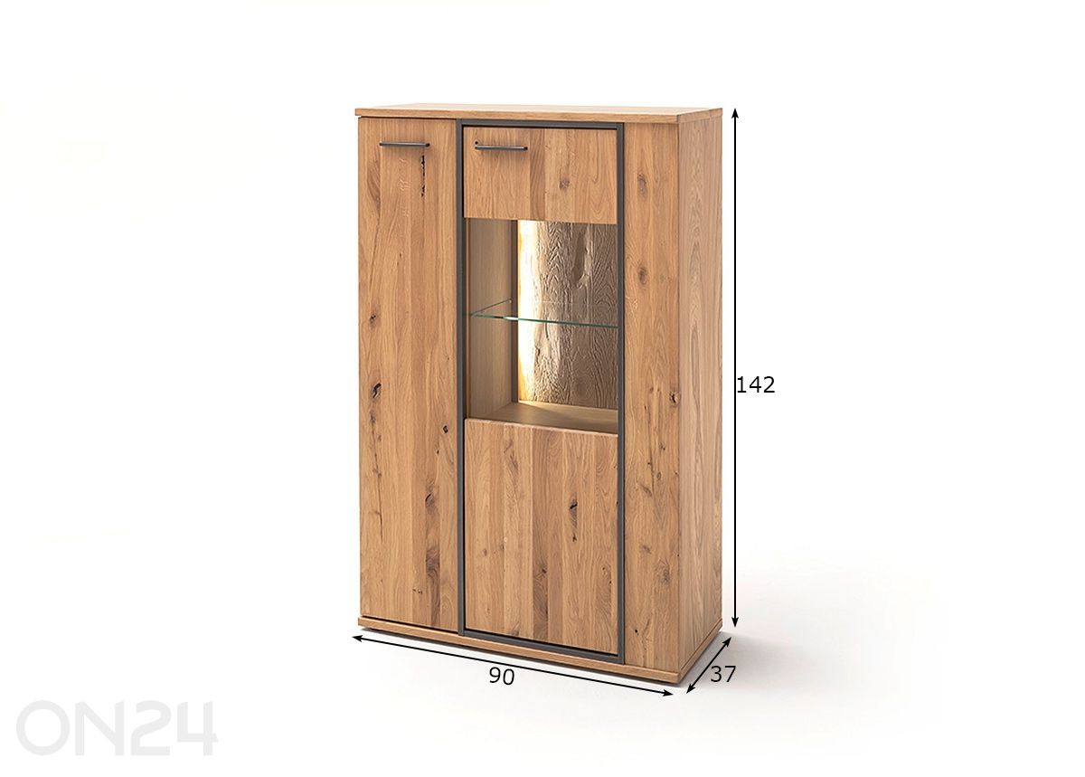 Шкаф-витрина Campinas увеличить размеры