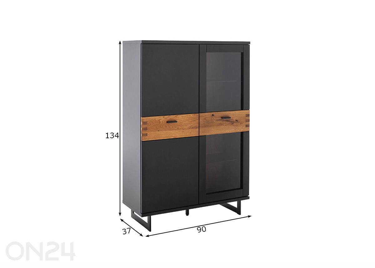 Шкаф-витрина Cesena увеличить размеры