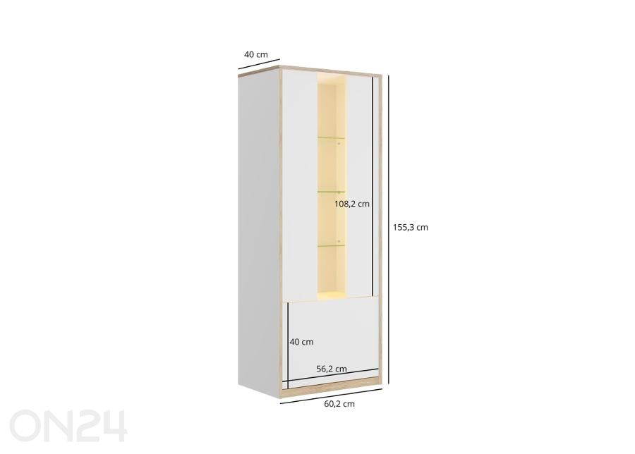 Шкаф-витрина Complex увеличить размеры