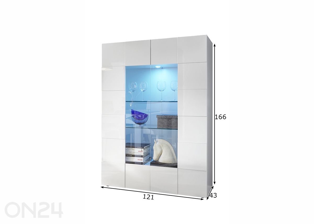 Шкаф-витрина Dama увеличить размеры