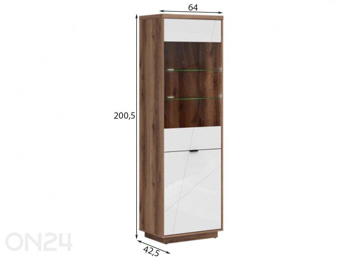 Шкаф-витрина Forn увеличить размеры
