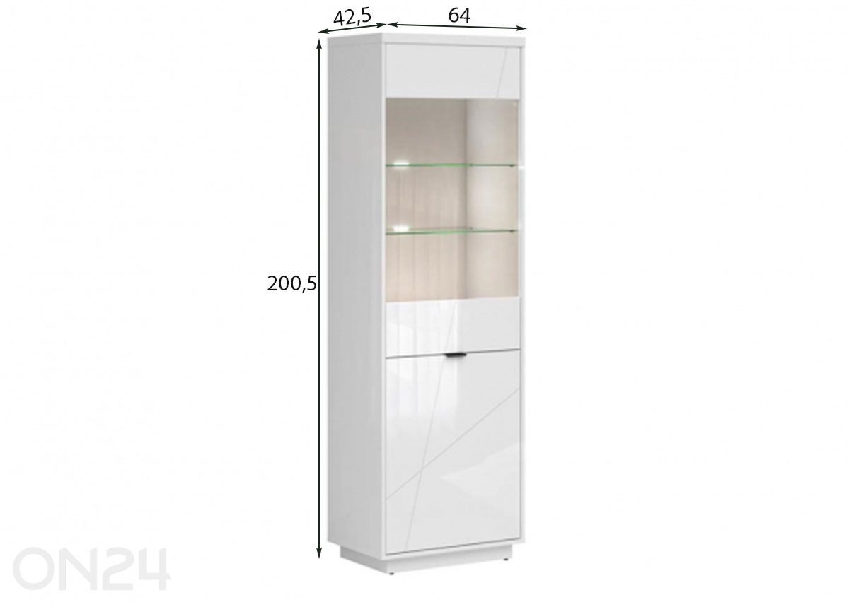 Шкаф-витрина Forn увеличить размеры