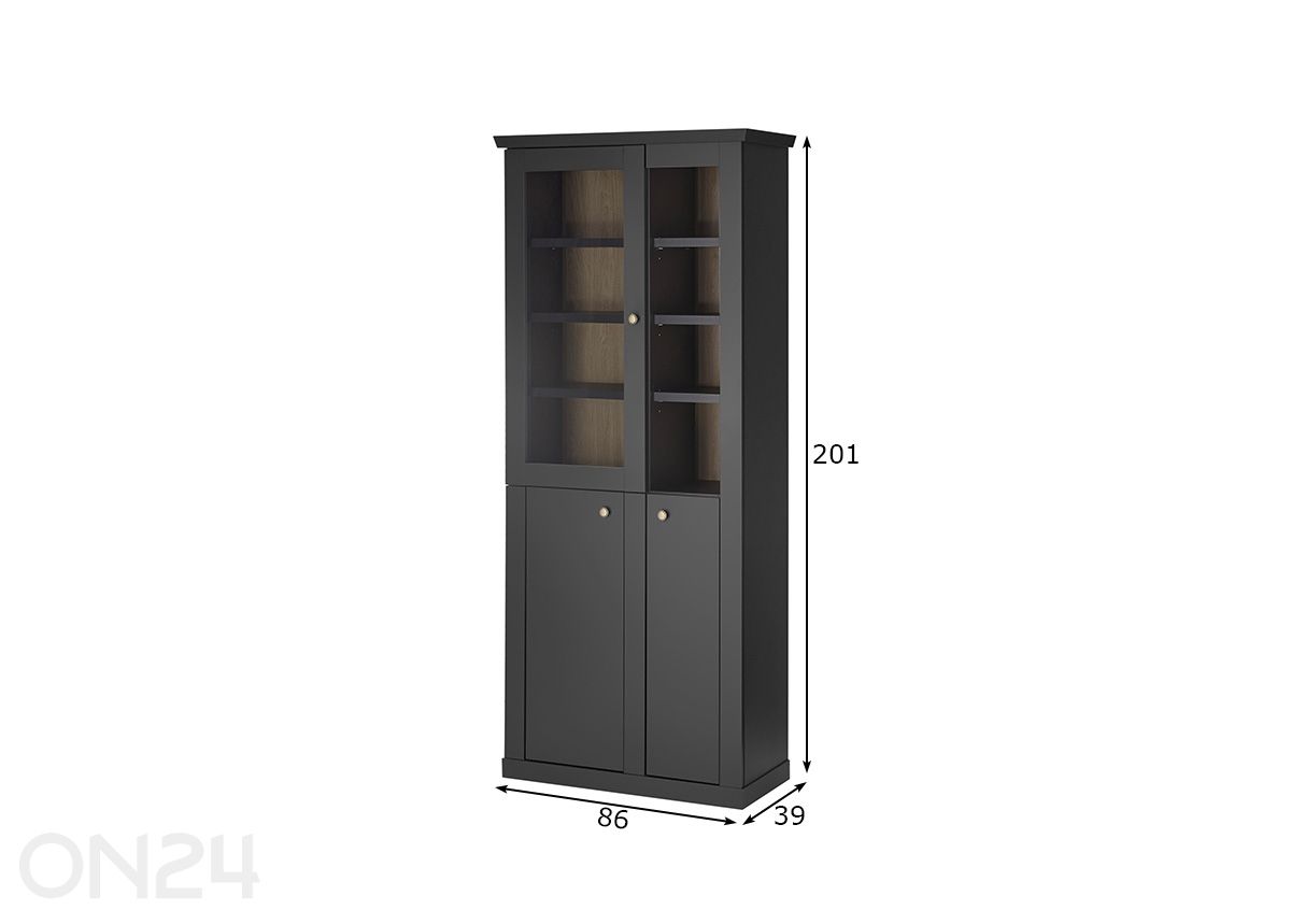 Шкаф-витрина Lincoln 86 см увеличить