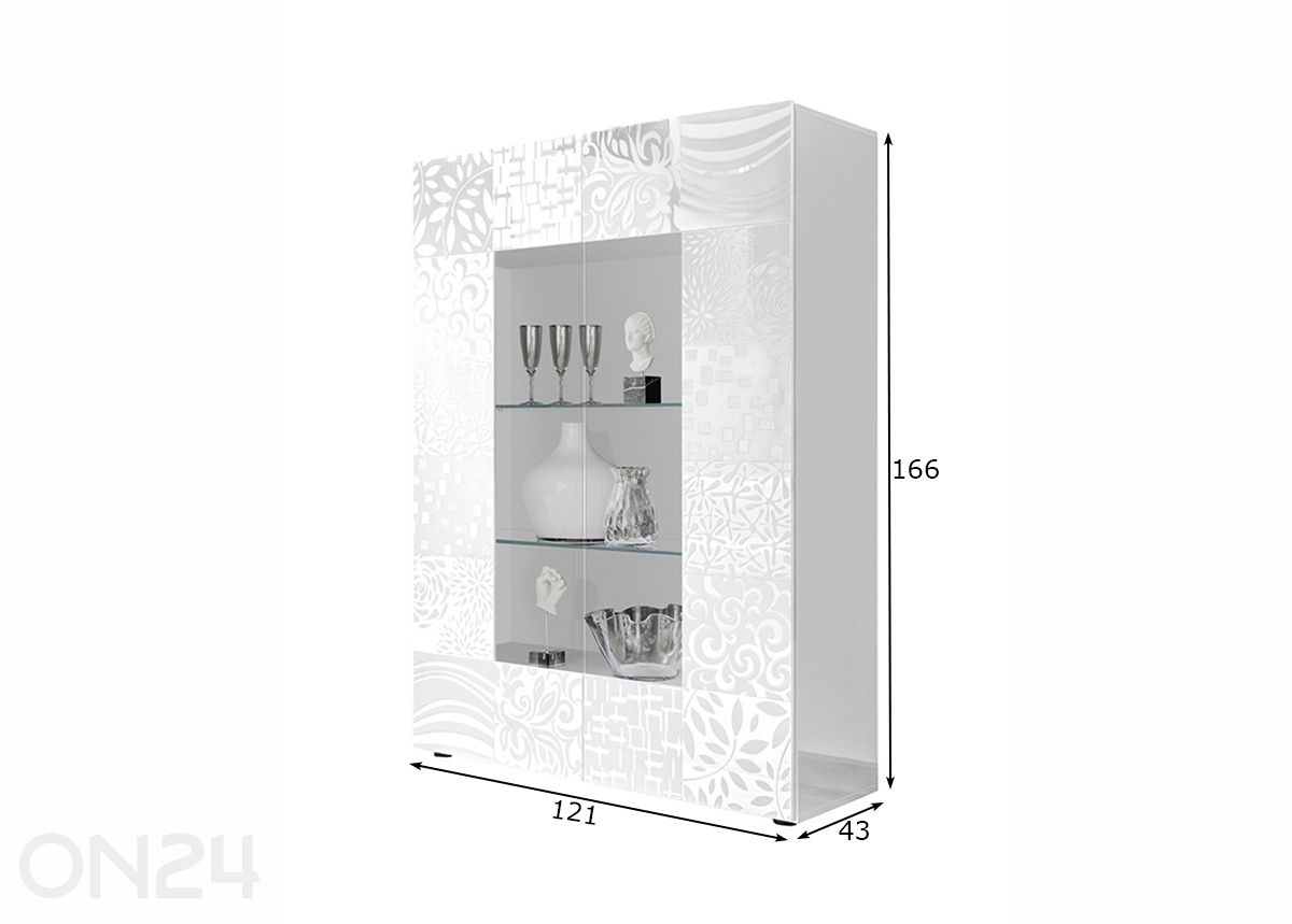 Шкаф-витрина Miro увеличить размеры