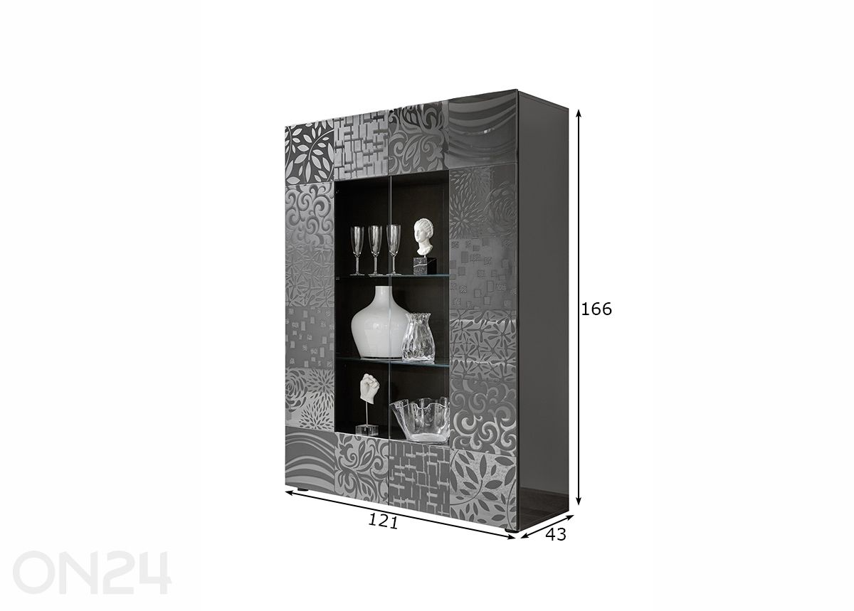 Шкаф-витрина Miro увеличить размеры