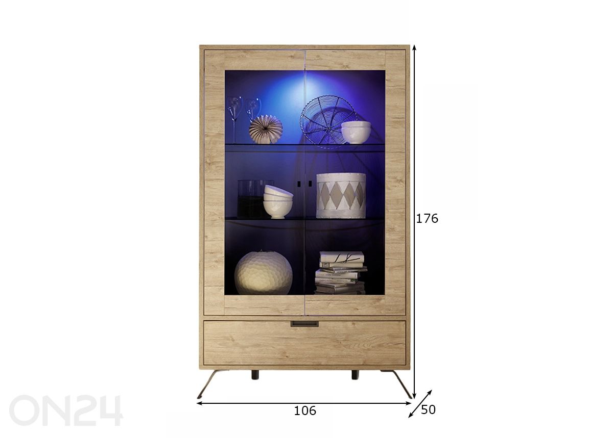 Шкаф-витрина Palma увеличить размеры