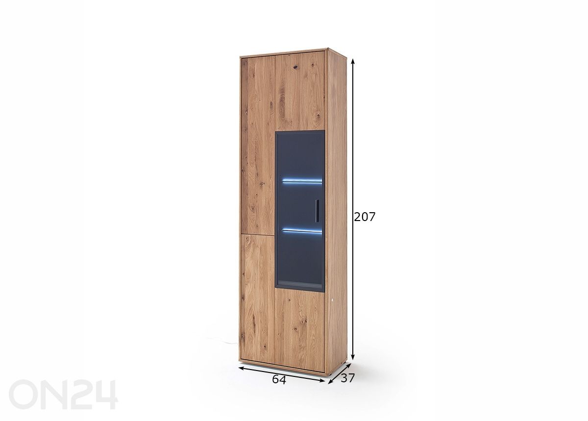 Шкаф-витрина Portland 64 см увеличить размеры