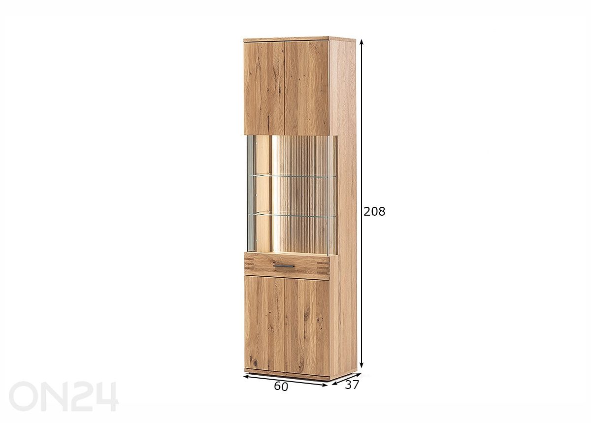 Шкаф-витрина Salvador увеличить размеры