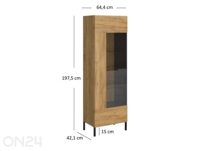Шкаф-витрина Santes 64,4 см увеличить размеры