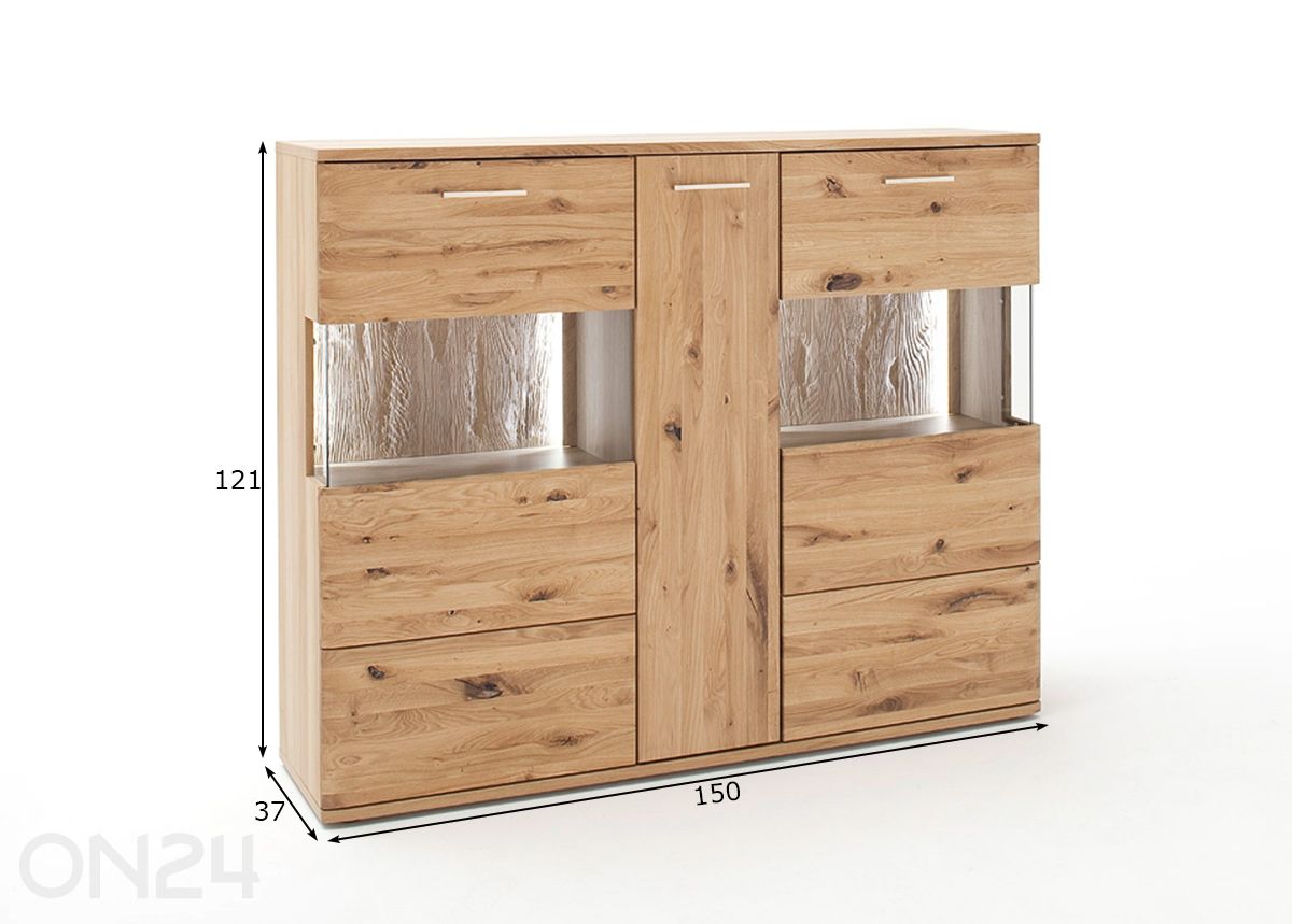 Шкаф-витрина Santori увеличить размеры