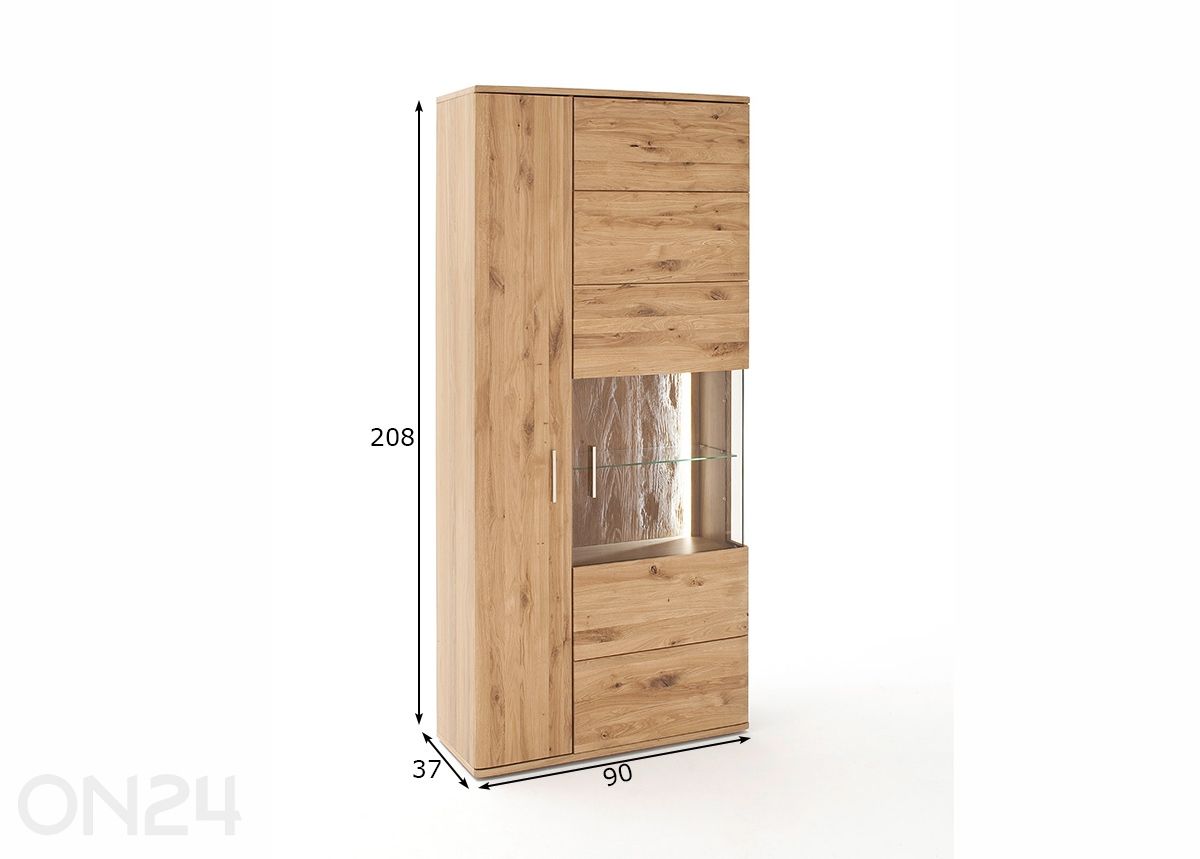 Шкаф-витрина Santori 90 см увеличить размеры