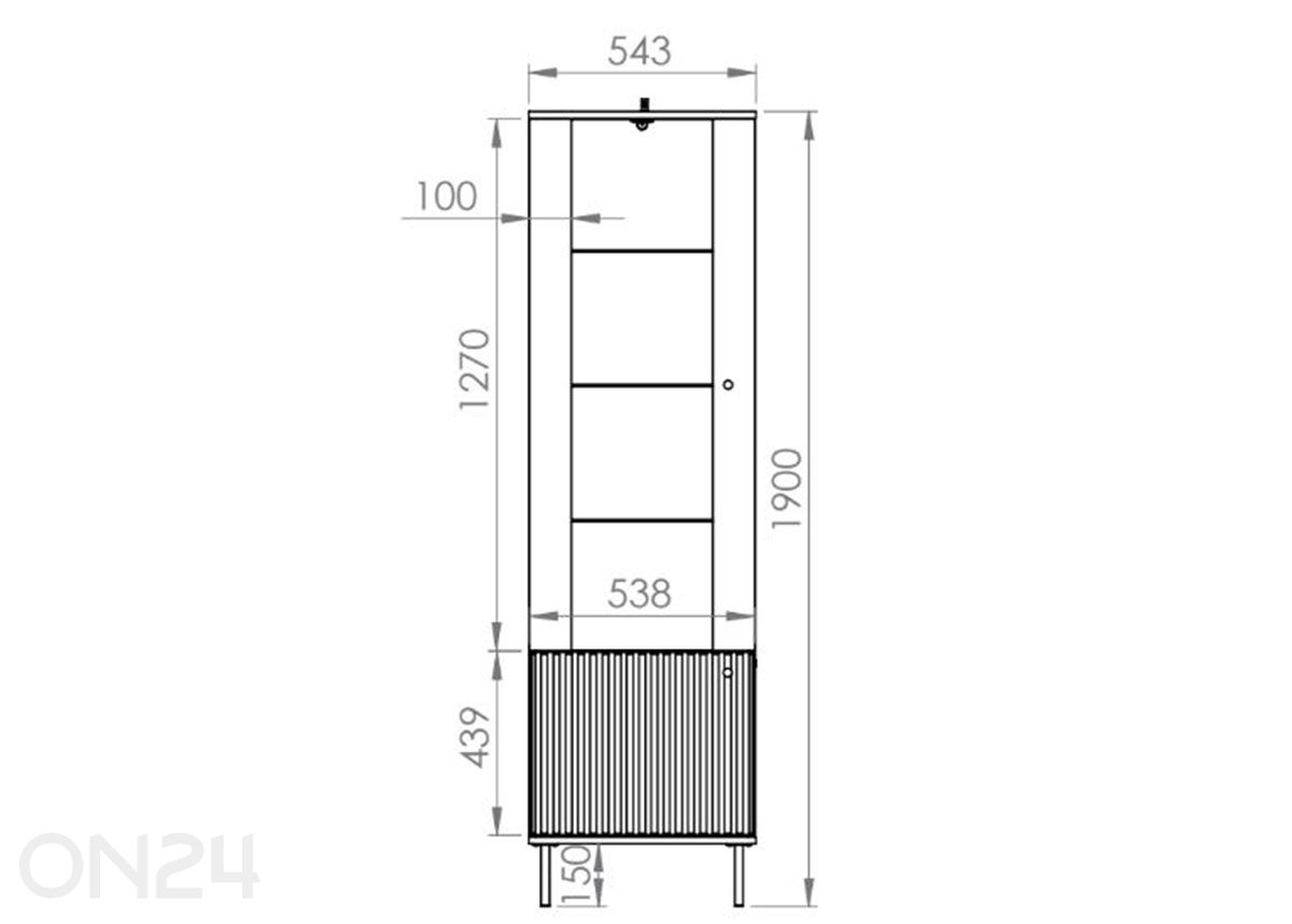 Шкаф-витрина Sophie увеличить размеры