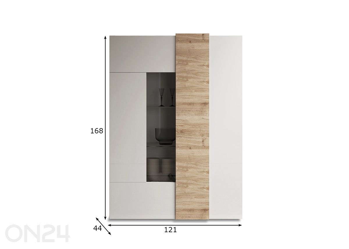 Шкаф-витрина Venus увеличить размеры