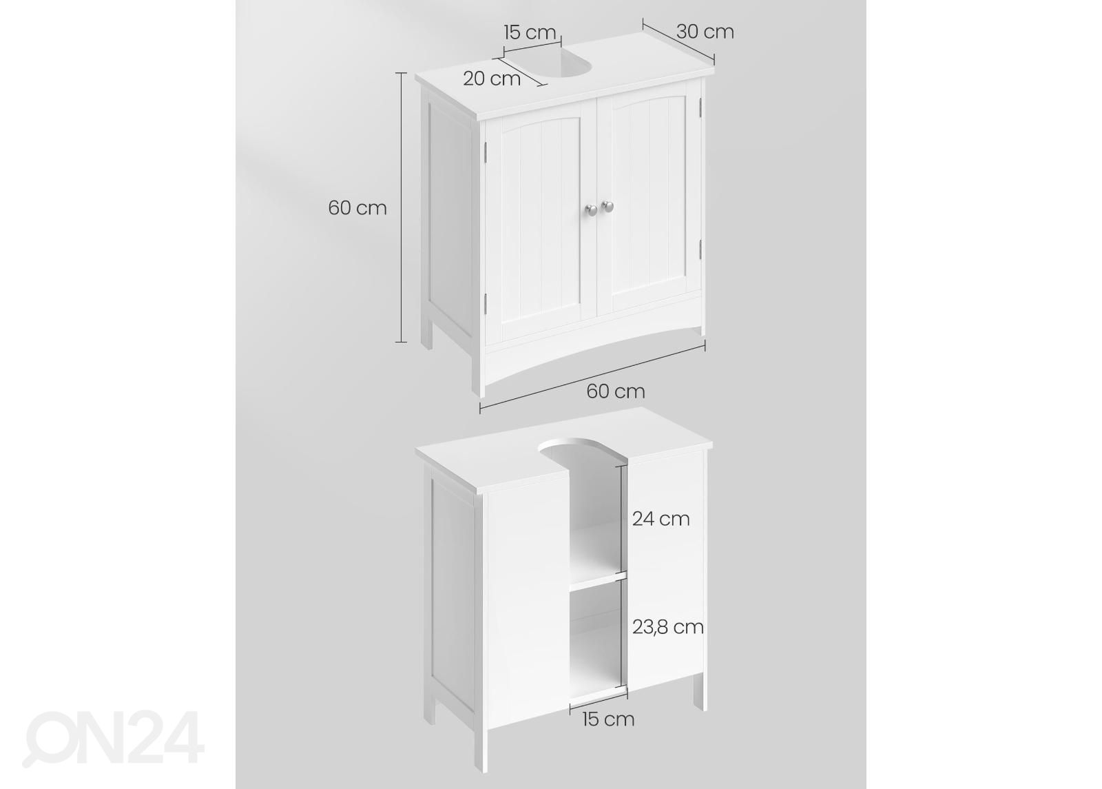 Шкаф в ванную 60 cm увеличить размеры