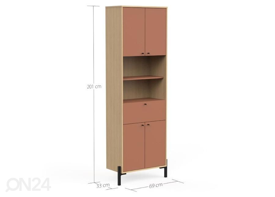 Шкаф в ванную Elisa 4u1s увеличить размеры