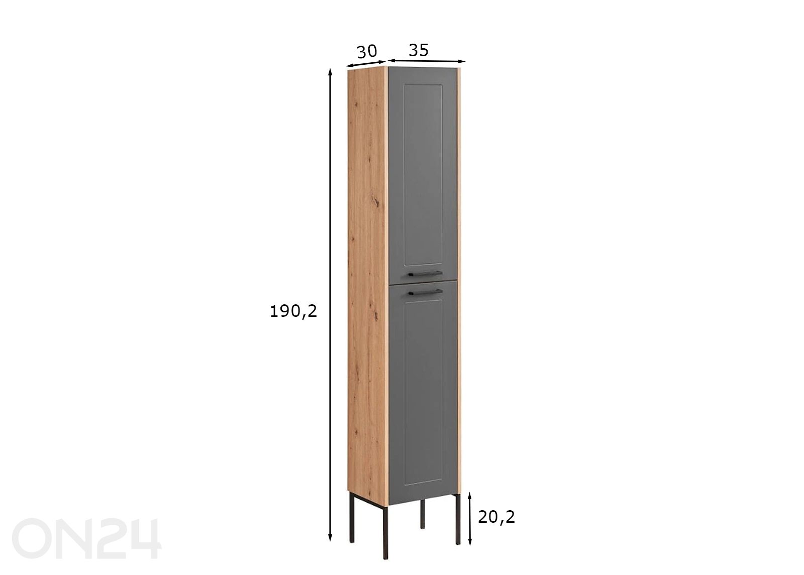 Шкаф в ванную Sintra 170 см увеличить размеры