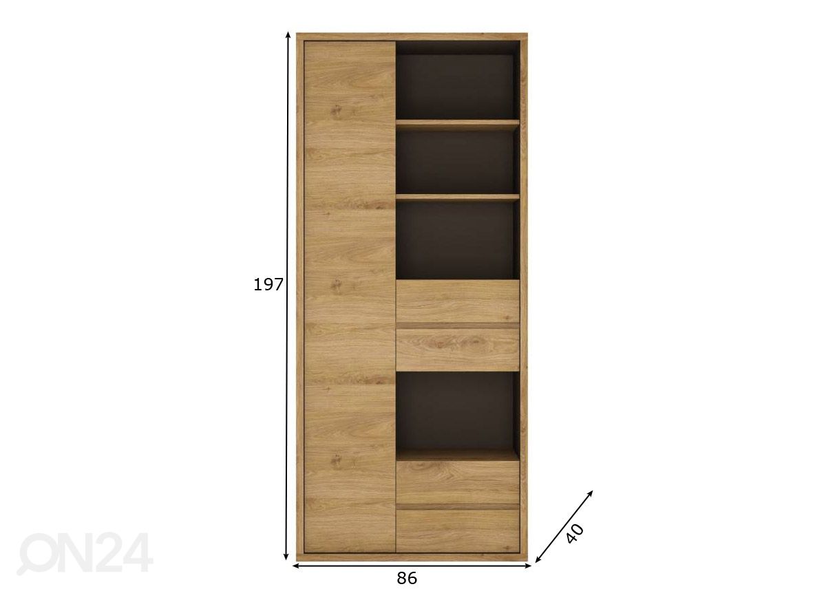 Шкаф в гостиную Shetland 86 cm увеличить размеры
