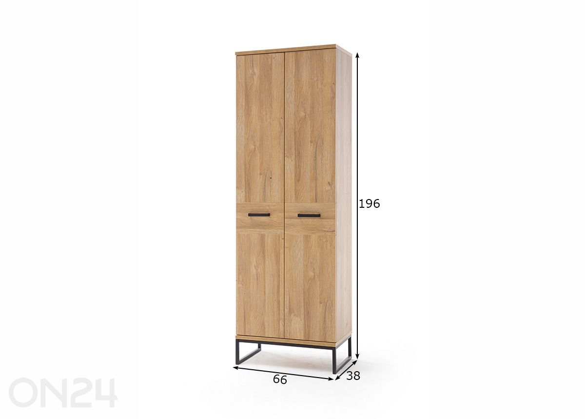 Шкаф в прихожую Toledo увеличить размеры