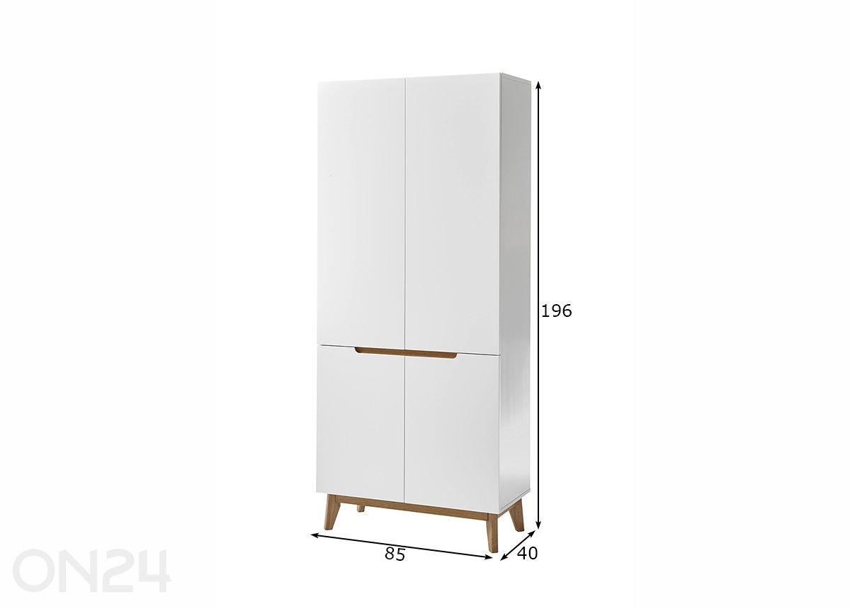 Шкаф для прихожей Cervo увеличить размеры