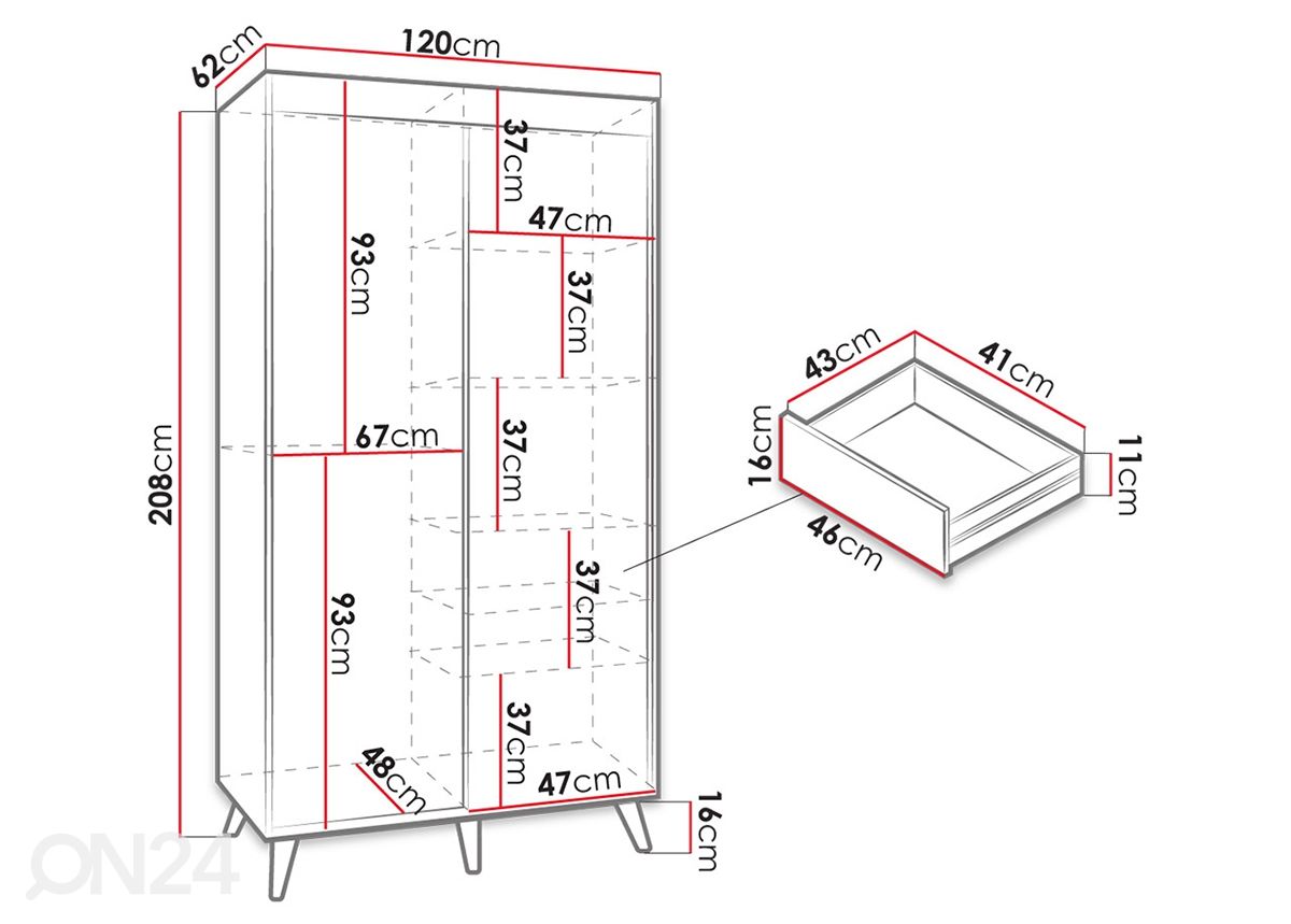 Шкаф-купе 120 cm увеличить размеры