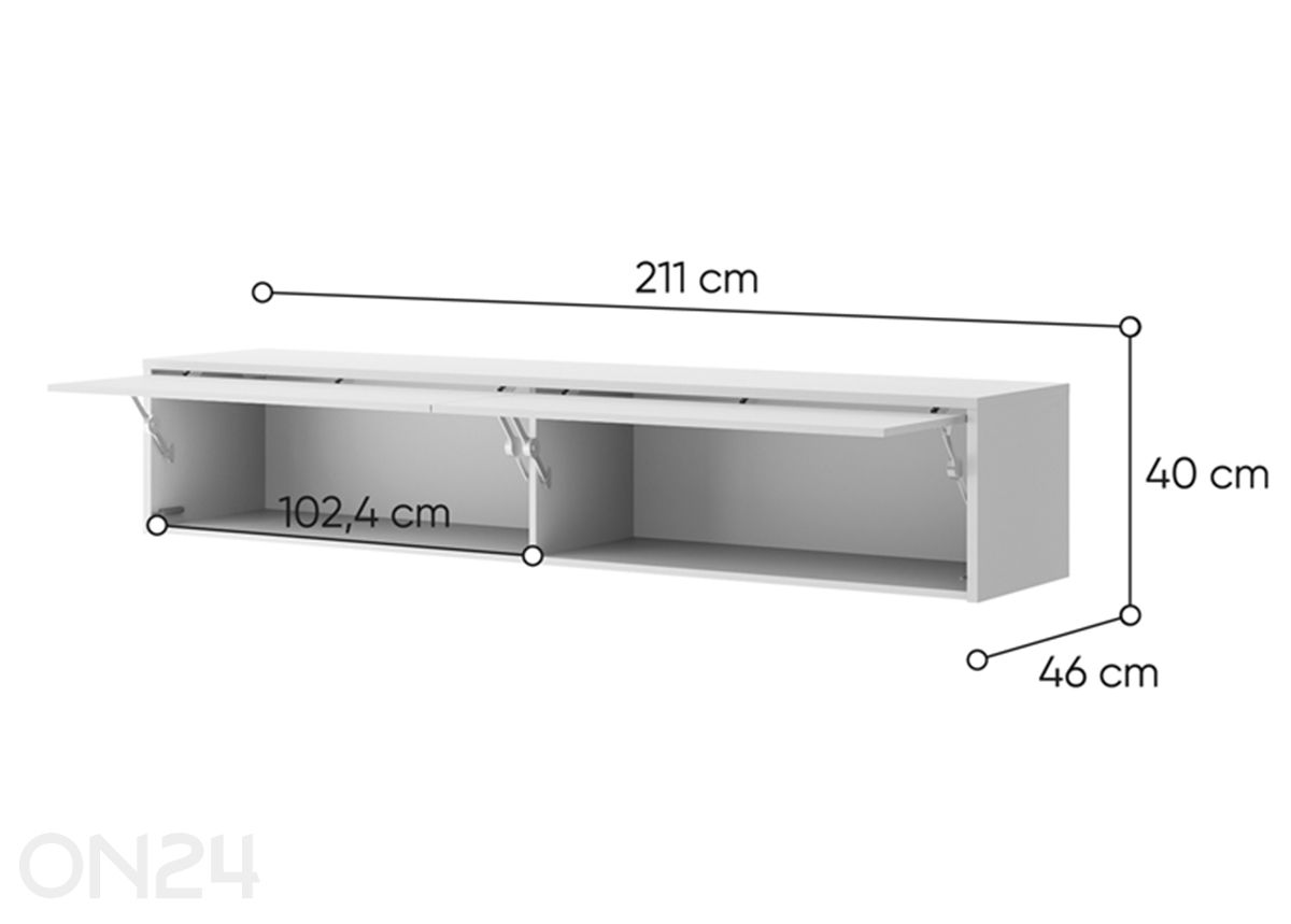Шкаф настенный Lenart BED CONCEPT увеличить размеры