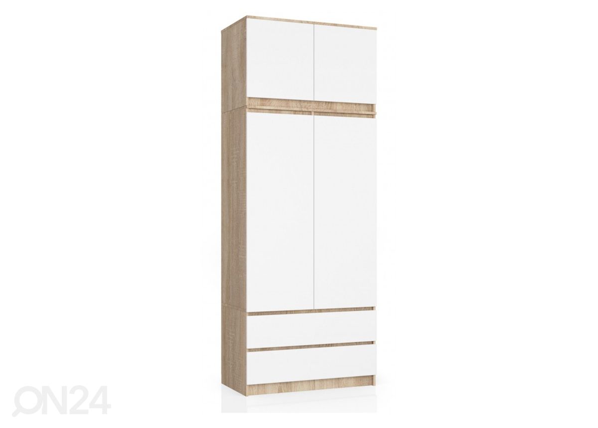 Шкаф платяной 90 cm, сонома / белый увеличить