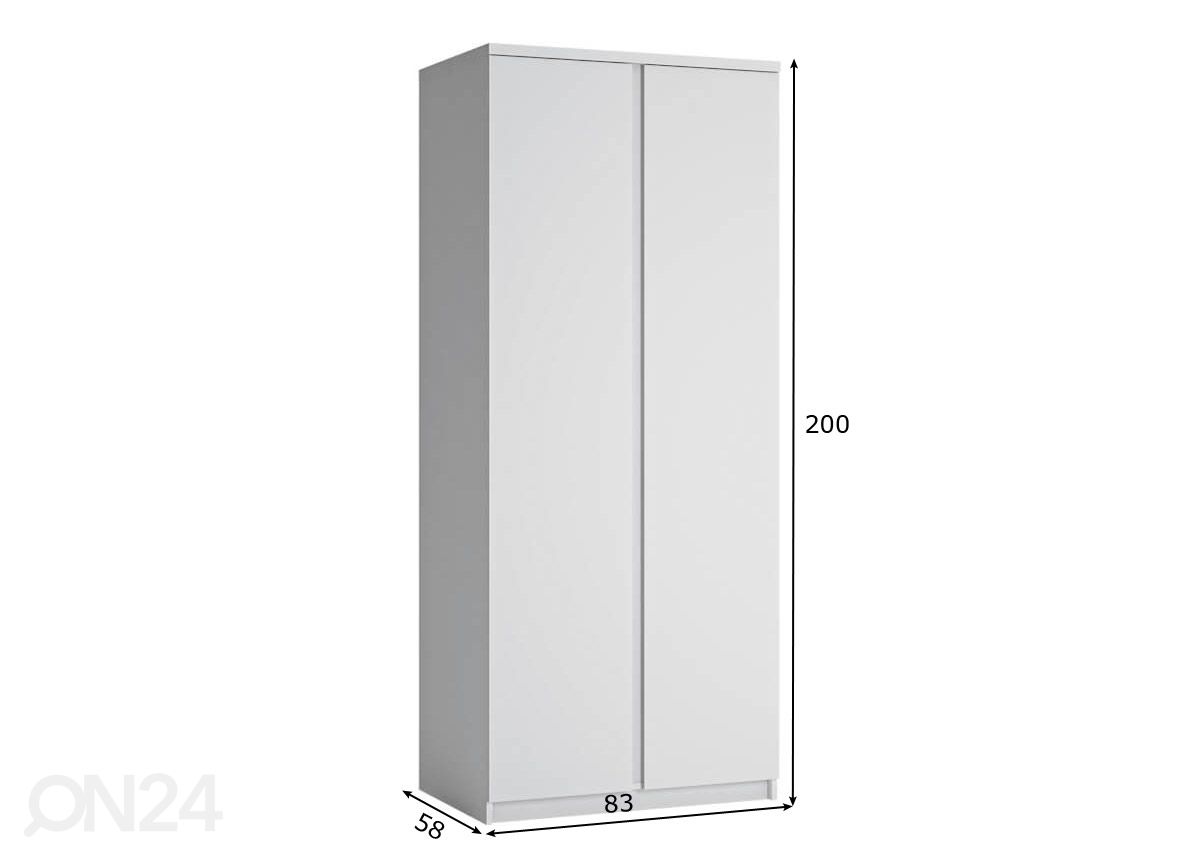 Шкаф платяной Fribo 83 cm увеличить размеры