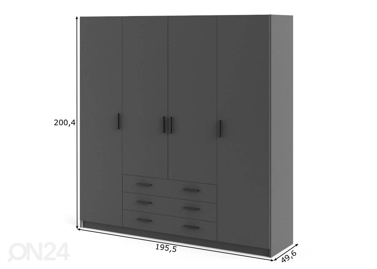 Шкаф платяной Sprint 195,5 cm увеличить размеры