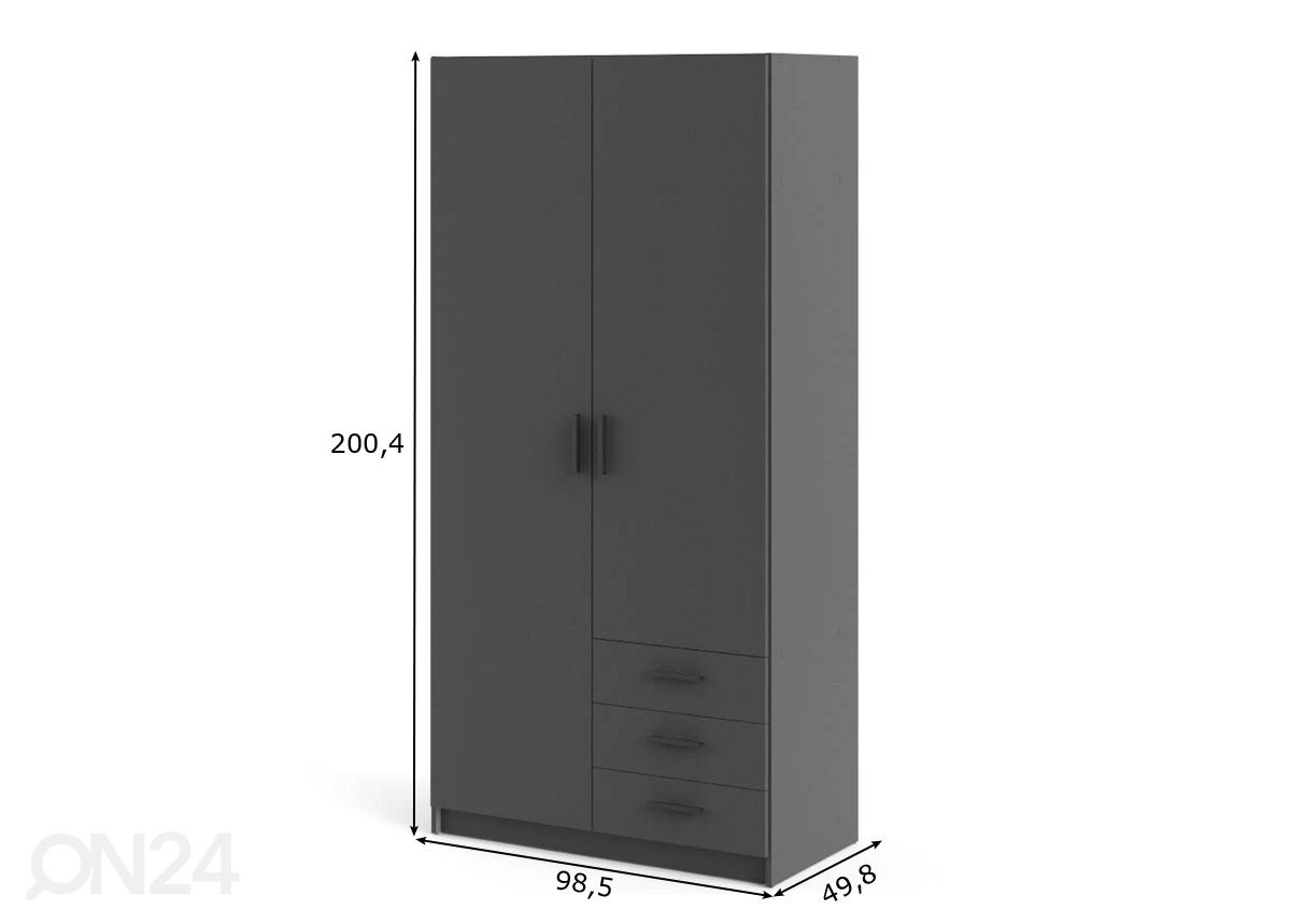 Шкаф платяной Sprint 98,5 cm увеличить размеры