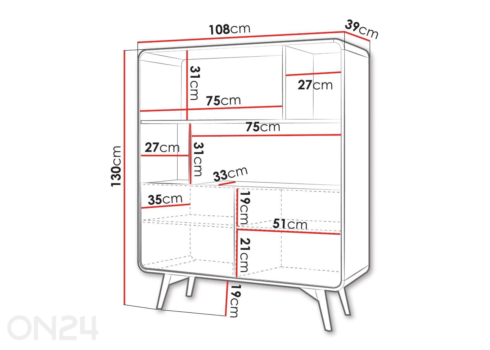 Шкаф-полка Helion увеличить размеры