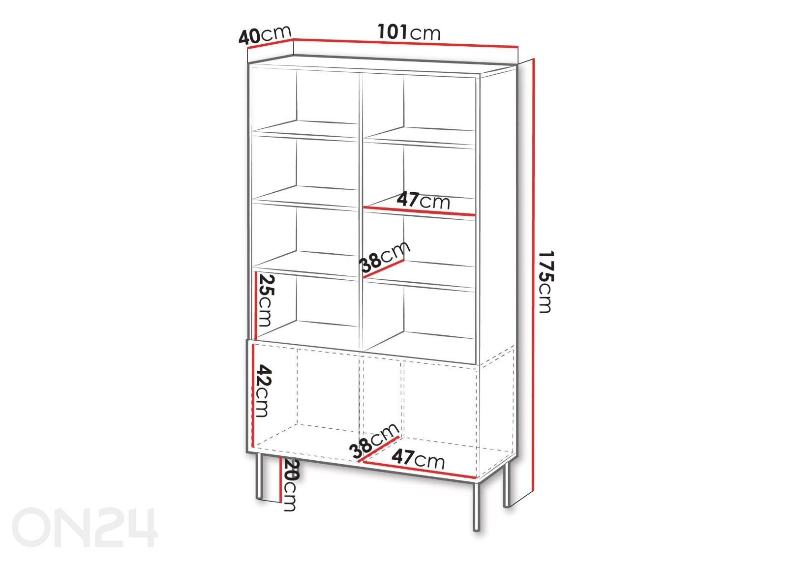 Шкаф-полка Isla увеличить размеры