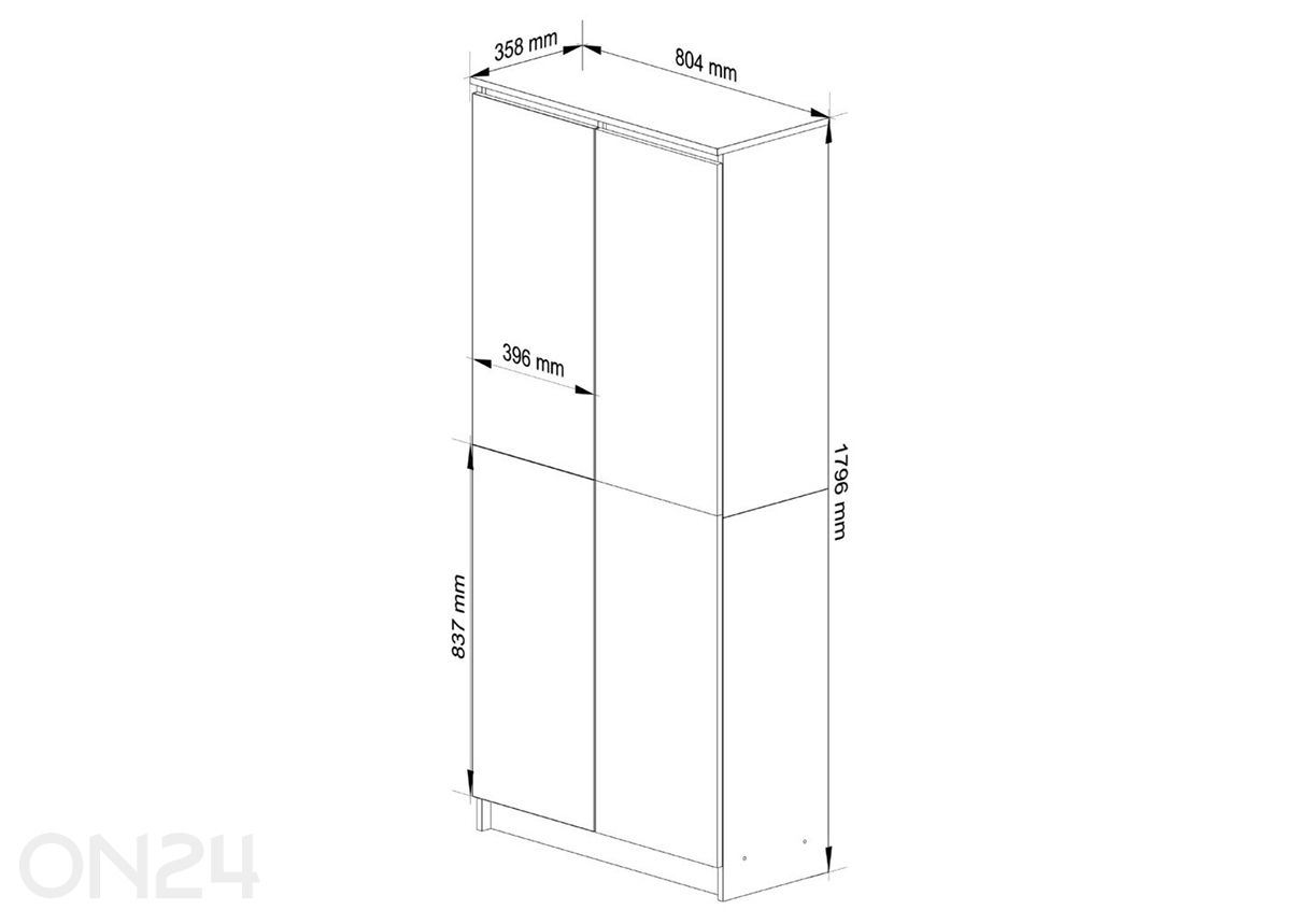 Шкаф 80 cm увеличить размеры