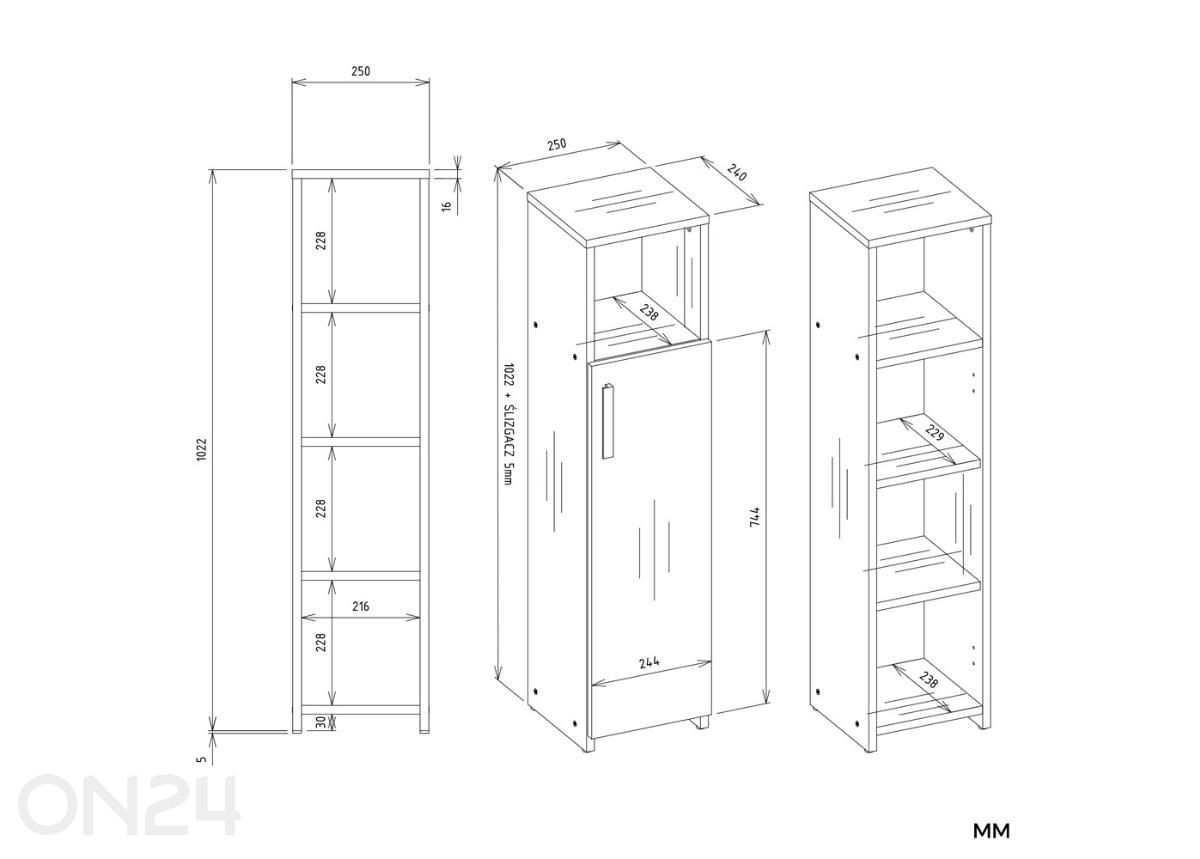 Шкаф Alvo увеличить размеры